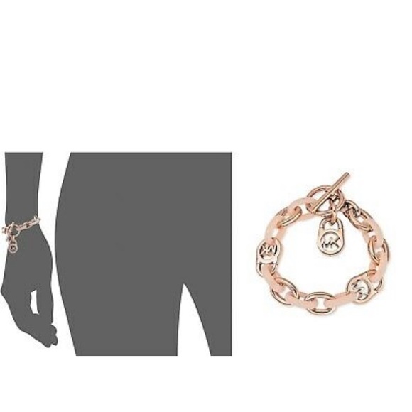 🎉Michael Kors Blush & Rose Gold Toggle Bracelet - Picture 4 of 7